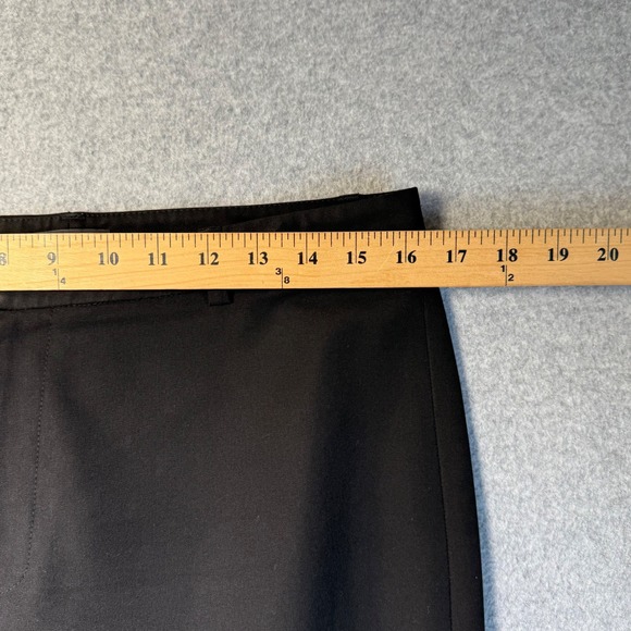 Club Monaco Black Straight Leg Dress Pants Trousers Women's Size 8 Tall Stretch - Picture 7 of 9